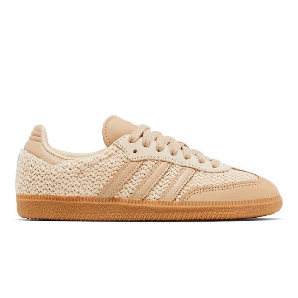 *Adidas SAMBA OG Sand Strata Magic Beige Gum Classic Originals (JR9446) Women's
